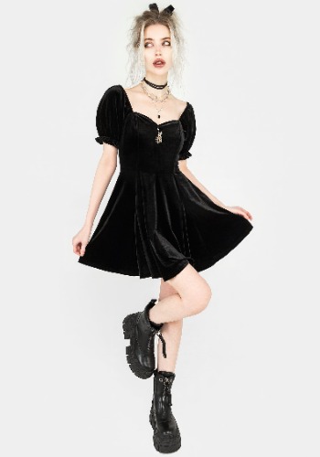 Drakon Velour Corset Mini Dress | US 4
