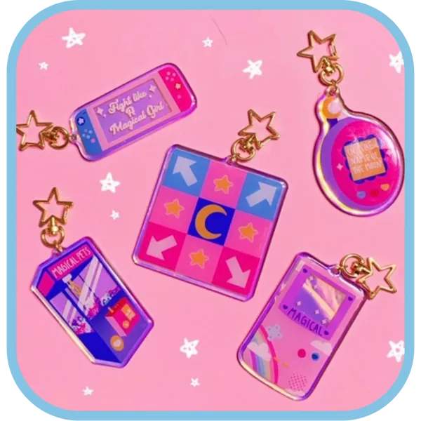 magical gamer keychains - tamagotchi - b grade