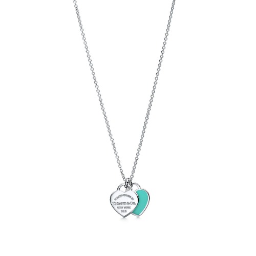 Return to Tiffany™ Tiffany Blue Double Heart Tag Pendant