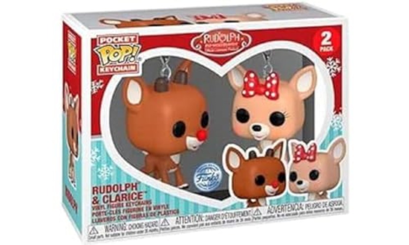 Pocket Pop! Keychain: Rudolph The Red-Nosed Reindeer - Rudolph & Clarice 2-Pack (Walmart Exclusive)