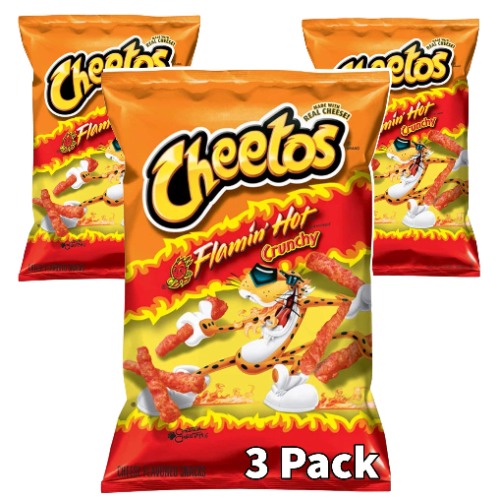 Cheetos Flamin Hot Crunchy 8.5oz Pack of 3