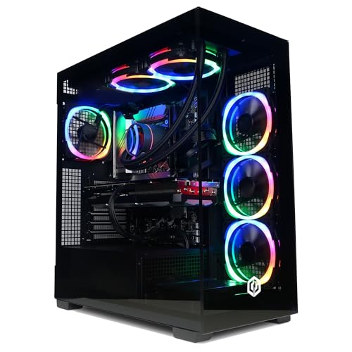 CYBERPOWERPC Luxe Gaming PC - Intel Core i9-12900KF, Nvidia RTX 4080 16GB, 32GB RAM, 1TB NVMe SSD, 750W 80+ PSU, Wi-Fi, Liquid Cooling, Windows 11, Prism RGB