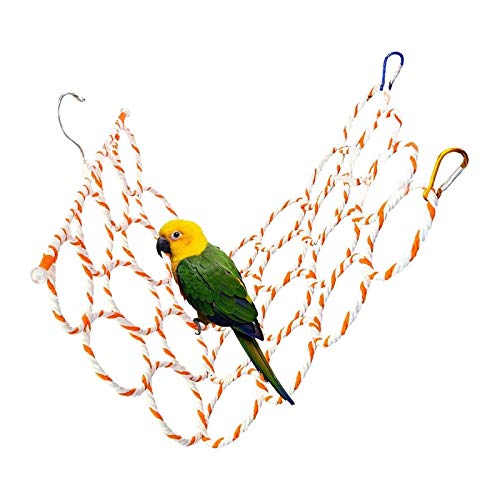 QIODAZOO Bird Swings Stand, Toys for Birds Birdcage Perches Hanging Ladders Climbing Toys for Parrot Budgies Parakeet (Randomly Color)