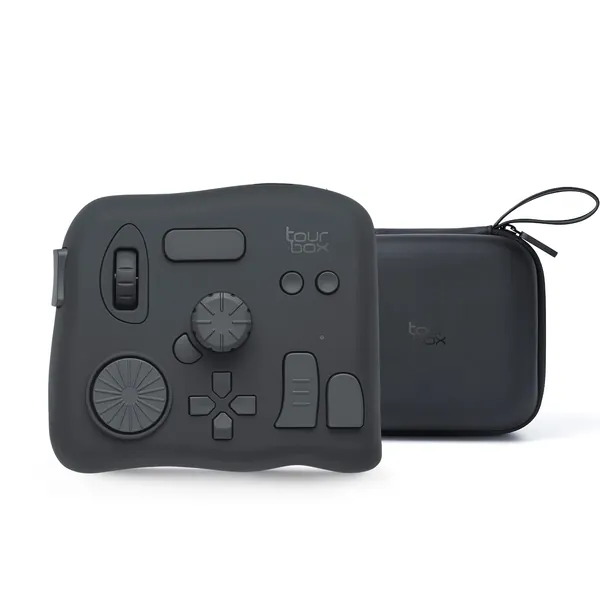 [Official] TourBox NEO, Video Photo Editing Controller, Customizable Shortcut Keyboard, Eye-Free Ergonomic Equipment Console for Photoshop Lightroom Premiere, Windows Mac PC Drawing Graphics Tablet - With Storage Bag