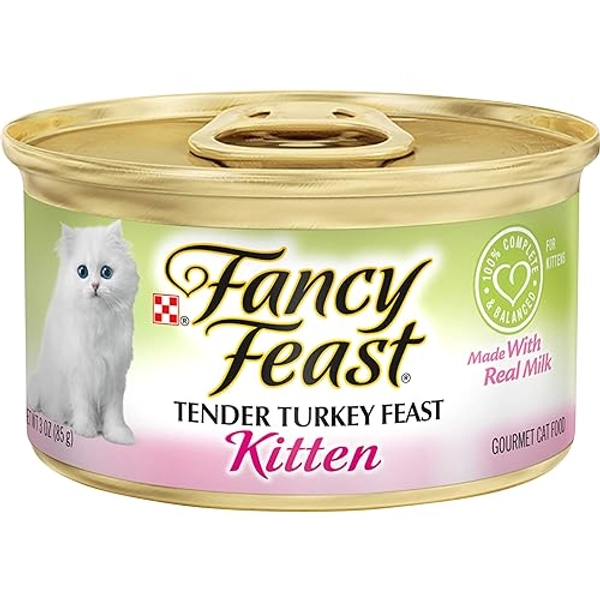 Purina Fancy Feast Pate Wet Kitten - (24) 3 oz. Cans