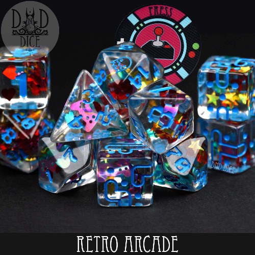 Retro Arcade Dice