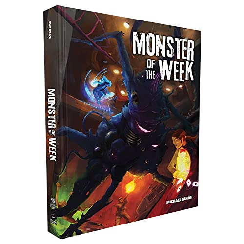 Evil Hat Productions, LLC Monster of The Week: Hardcover Edition - RPG Book for 3-5 People, Supernatural Mysteries, Adds 2 New Playbooks, Start Hunting, Action Horror Roleplaying Game