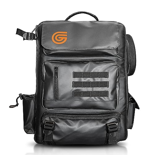 Guilt Free Gaming Ultimate Board Game Backpack - Perfect for Gamers, DND, and RPG Players | Removeable Dice Tray | Padded Back & Straps | Laptop Storage | Mini Foam Inserts