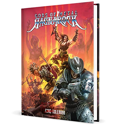 Gods of Metal: Ragnarock - Core Rulebook, Hardcover RPG Book, Full Color, Adventure As A Demigod, Fantasy Roleplaying