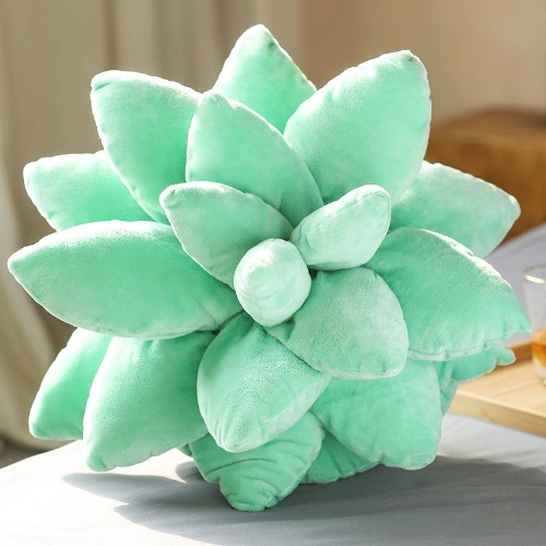 Succulent Plant Plushies (7 COLORS, 2 SIZES) - Mint / 17" / 45 cm