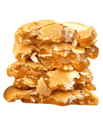 Stuffed Cookies - White Chocolate Chunk with Cookie Butter - Half-Dozen