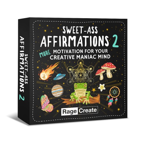 Sweet-Ass Affirmations 2: 60 Bold and Witty Daily Affirmation Cards for Women and Men - Motivate Your Creative Maniac Mind (For Oracle, Tarot and Affirmation Deck Lovers)