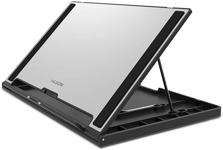 HUION Soporte Portátil ST300, Soporte para Tableta Ajustable ST300, Compatible con Kamvas 13/12/16, Kamvas Pro 13/12/16 Tableta Grafica con Pantalla, para Pad, 10-16 Pulgadas Monitor de Dibujo