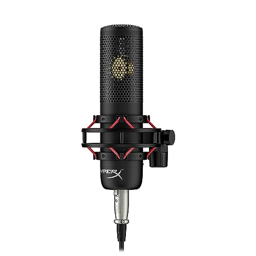 HyperX 699Z0AA ProCast – Large Diaphragm Condenser Mic, XLR Connection, Black - ProCast - Single - Black