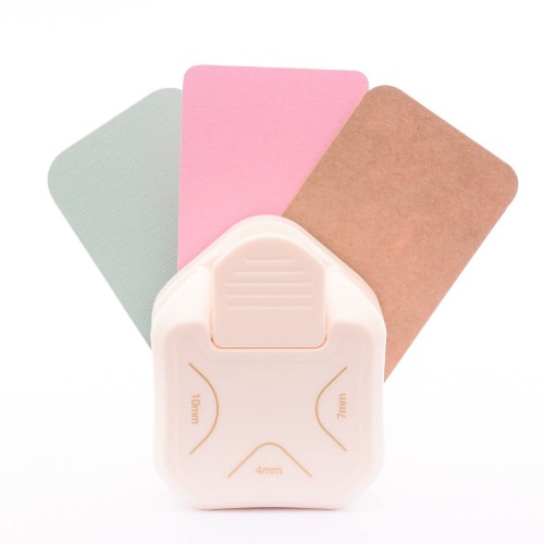 Vaessen Creative Paper Punch, 3 in 1, afgeronde hoeken, voor doe-het-zelfprojecten, scrapbooking, kaarten maken en meer