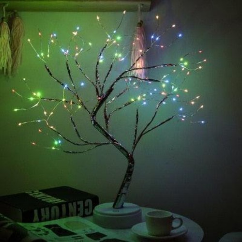 Desktop Tree LED Night Light - Multicolor