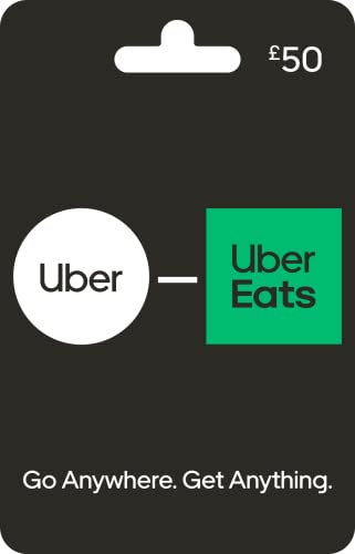 Uber Gift Card - UK Redemption Only - Delivery by post - 50 - Uber
