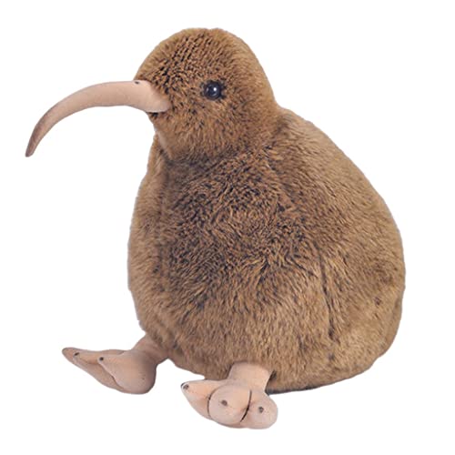 SM SunniMix Children baby Plush Toy Bird Animal Pet Stuffed Toy, Decoration Nursery Imaginative Play , Brown, 28cm - Brown Kiwi