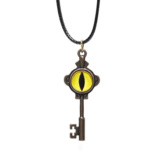 ASVP Shop The Owl House Key Necklace, The Owl House Portal Key, Lumity Necklace, Amity Cosplay Bronze, Bronze, Default