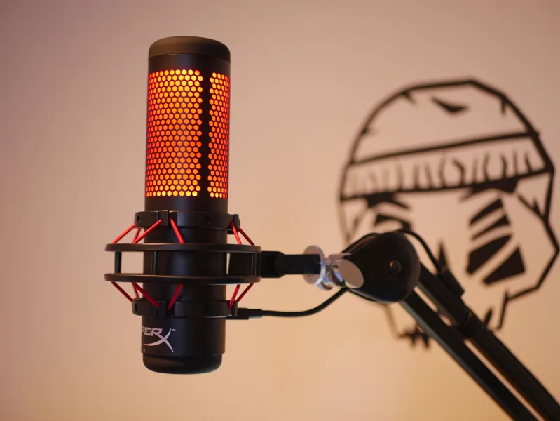 3D Printed HyperX QuadCast Microphone Mount Adapter