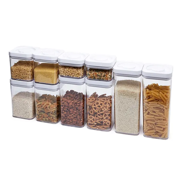 10-Piece Square Food Containers
