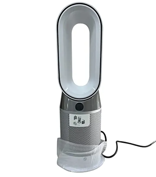 Dyson Pure Hot + Cool Air Purifier, Heater + Fan, WiFi-Enabled, Remote Control, White/Silver, HP04 (Renewed)