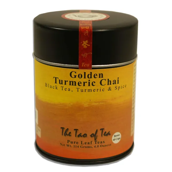 The Tao of Tea Golden Turmeric Chai, 4 Ounce - 4 Ounce (Pack of 1)