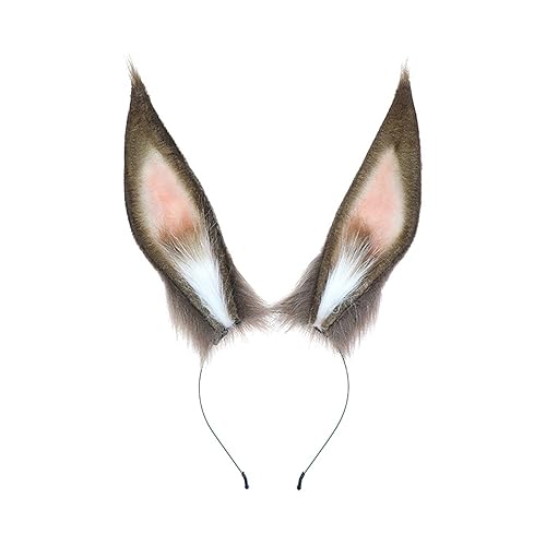 Faylay Bunny Ear Women Rabbit Animal Ears Furry Headband Party Accessories (FZGYAMY) - Fzgyamy