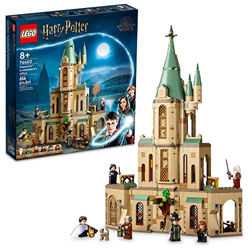 LEGO Harry Potter Hogwarts: Dumbledore’s Office 76402 Castle Toy, Set with Sorting Hat, Sword of Gryffindor and 6 Minifigures, for Kids Aged 8 Plus - Random