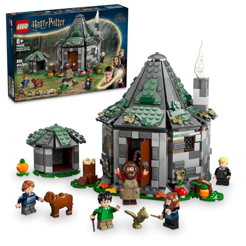 LEGO Harry Potter Hagrid’s Hut: An Unexpected Visit, Harry Potter Toy with 7 Characters and a Dragon for Magical Role Play, Buildable House Toy, Gift Idea for Girls, Boys and Kids Ages 8 and Up, 76428 - Multicolor