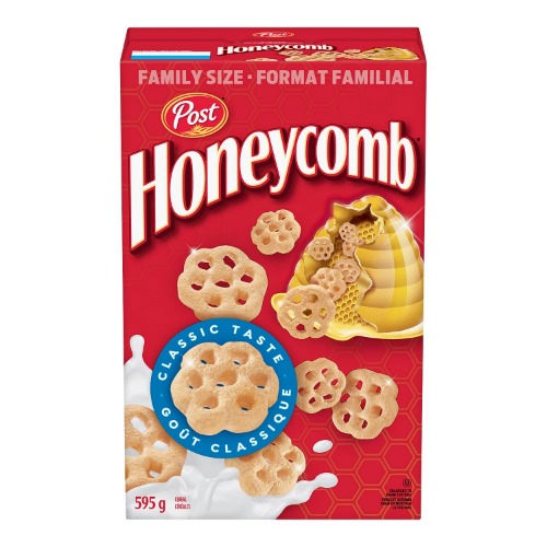 Post Honeycomb Cereal Family Size, 595 Grams - 595 g (Pack of 1)
