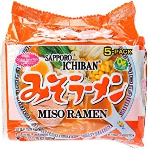 SAPPORO ICHIBAN Miso Ramen Flavour (5X101g)