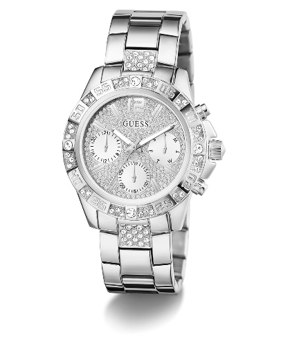 GUESS Ladies Silver Tone Multi-function Watch | Default Title