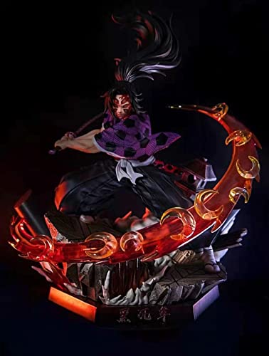 Anime Figur Demon Slayer Figur GK Kokushibou Figuren Spielzeug Actionfigur Anime PVC Statue Sammlermodell Puppen Spielzeug Geschenke 28cm
