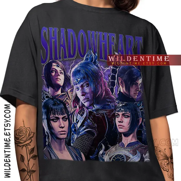 Limited Shadowheart Baldurs Gate 3 Vintage T-Shirt, Shadowheart Shirt, Gift For Women and Man Unisex T-Shirt