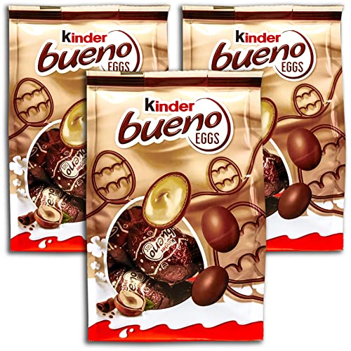 3 er Set Ferrero kinder Bueno Eggs 3 x 80 g (3 x 7 Stk.)