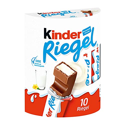 Kinder Riegel, 10 Riegel, 210g - 10 Stück (1er Pack)
