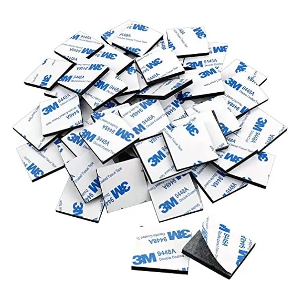
                            120 Pack Square Double Sided Foam Tape Strong Pad Mounting Adhesive Tape (Black)
                        
