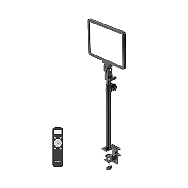 
                            Sokani P25 Key Light, Professional Studio 12.6" 25W LED Panel Video Light, Color Adjustable, Remote Controller, Fill Light for Streaming, Record Videos, Zoom Meetings, Metal Desk Mount Stand
                        