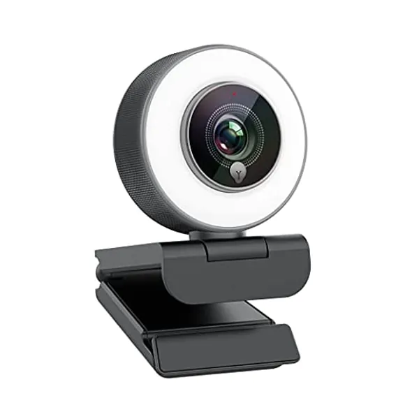 
                            Angetube Streaming 1080P HD Webcam Built in Adjustable Ring Light and Mic. Advanced autofocus AF Web Camera for Google Meet Xbox Gamer Facebook YouTube Streamer
                        