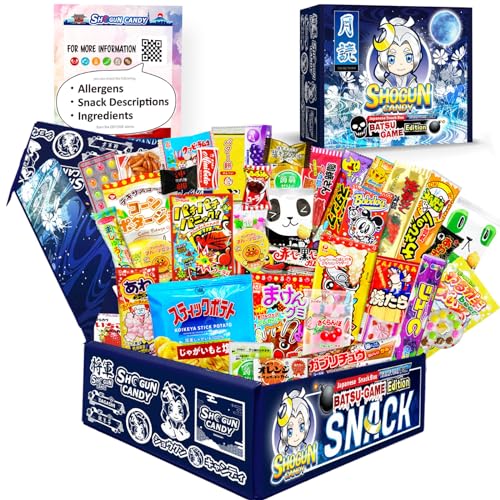 SHOGUN CANDY, 40 Pcs Japanese Snack Box, Kawaii Japanese Snacks and Candy, Tsukuyomi