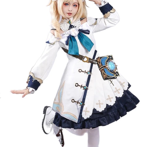 【 Ready For Ship】DokiDoki-SR Game Genshin Impact Cosplay Barbara Costume/Shoes | S