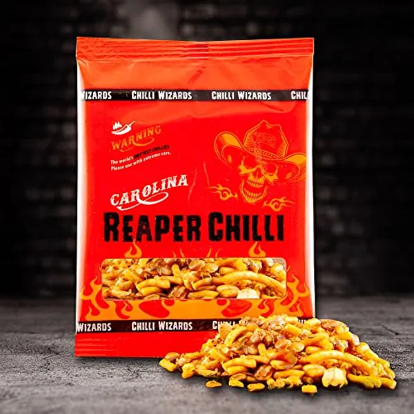 Carolina Reaper - Insane Bombay Mix. Too Hot To Handle Chilli Snack 80g