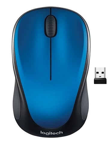 Logitech M317 Wireless Mouse, 2.4 GHz with USB Receiver, 1000 DPI Optical Tracking, 12 Month Battery, Compatible with PC, Mac, Laptop, Chromebook - Blue - Steel Blue
