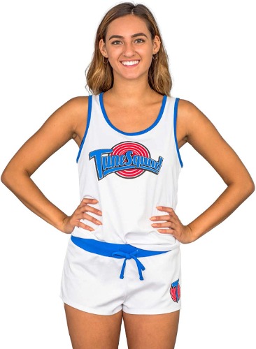 Tune Squad Varsity Halloween Costume Pajamas Shorts and Tank Top
