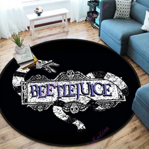 Beetlejuice Horror Anti-Slip Round Rug - diameter 100cm / 5