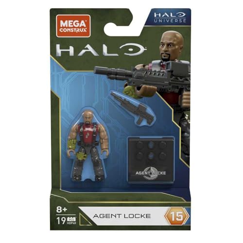 MEGA BLOCKS Agent Locke Halo Universe Figure