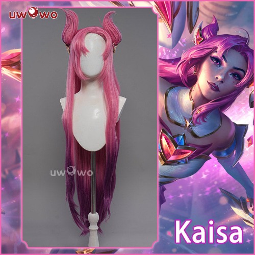 Uwowo League of Legends/LOL Costume  Wig Star Guardian Kai'Sa SG Kaisa Cosplay Wig High Quality