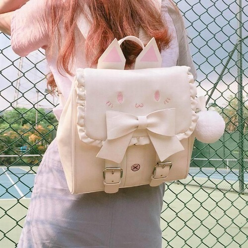 Neko Baby Backpack - White