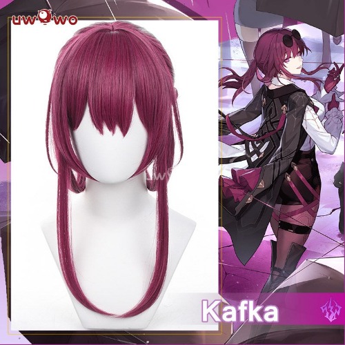 【Pre-sale】Uwowo Honkai Star Rail Cosplay Wig Kafka Cosplay Wig Red Purple Long Hair